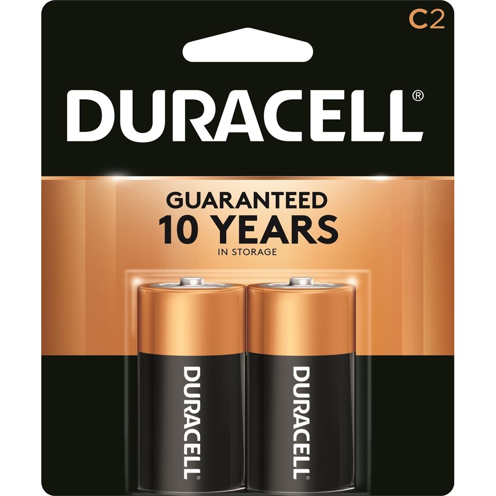 Duracell 1.5V C Alkaline Battery 2-Pack